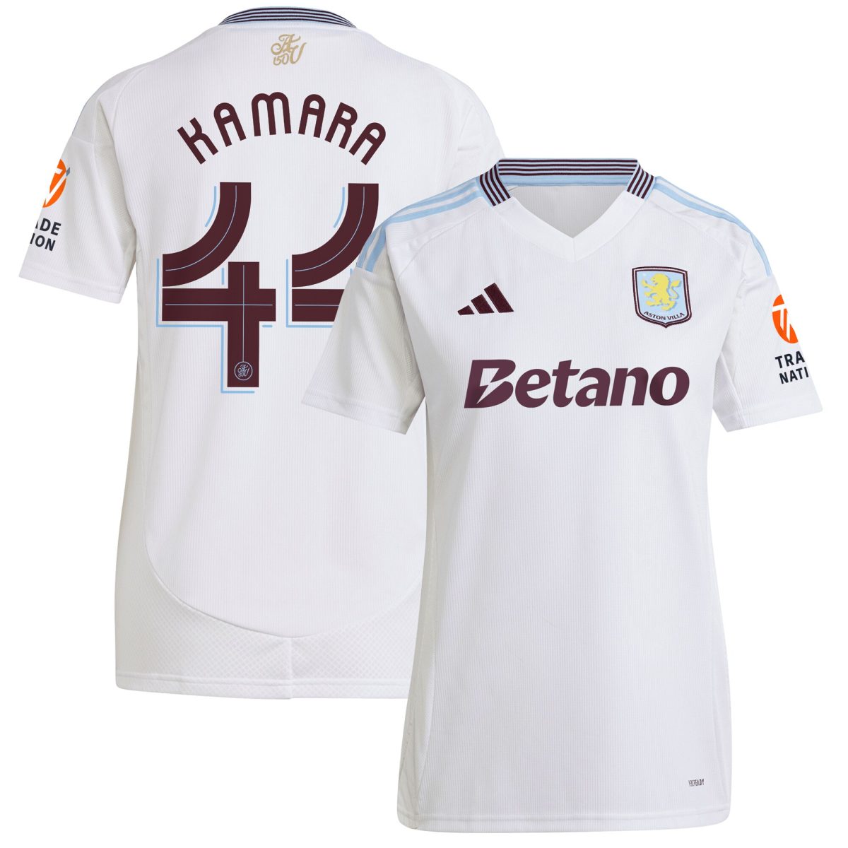 aston villa adidas away shirt 2024-25 – womens with kamara 44 cup printing Collection | Aston Villa Shirts and Official Gear
