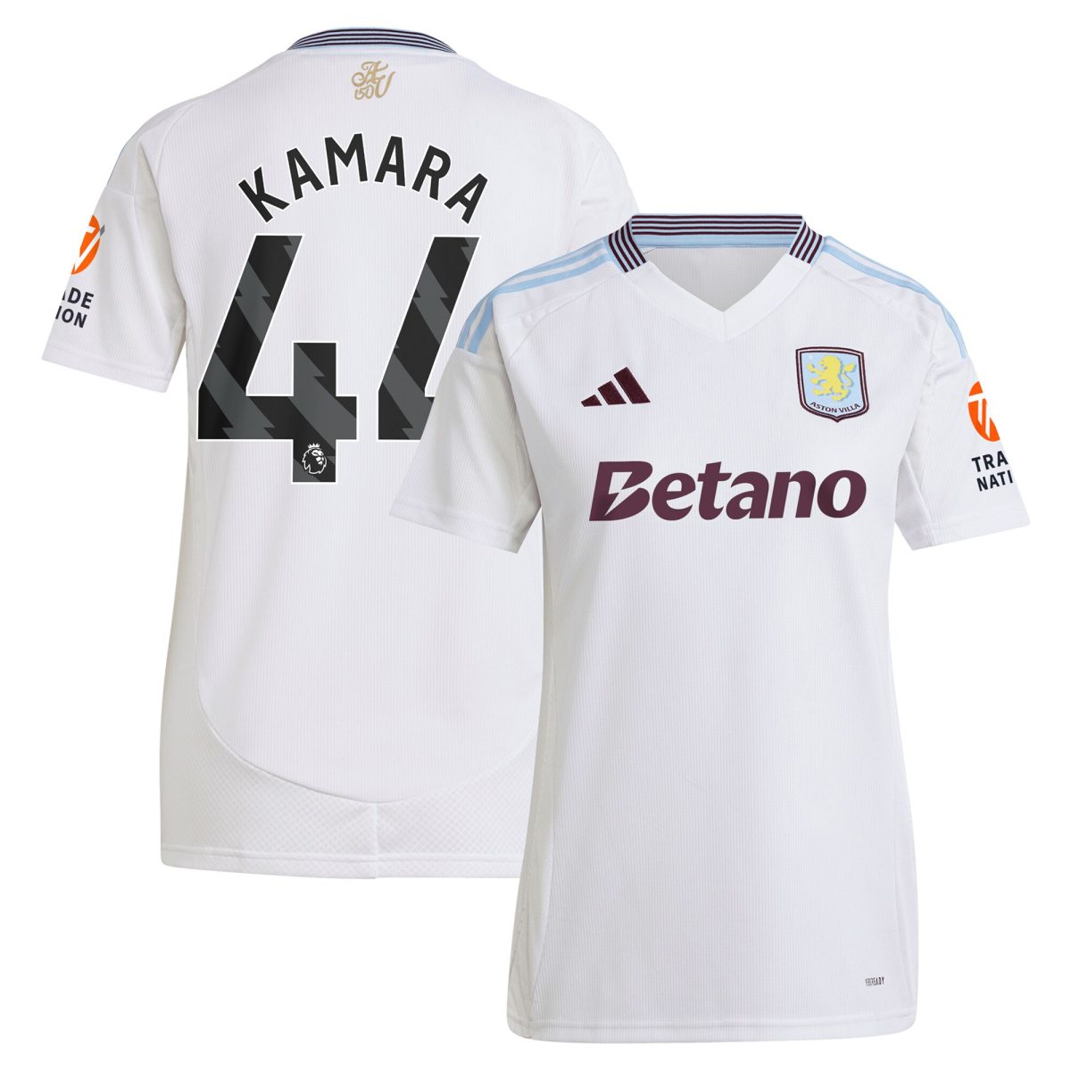 aston villa adidas away shirt 2024-25 – womens with kamara 44 printing Collection | Aston Villa Shirts and Official Gear