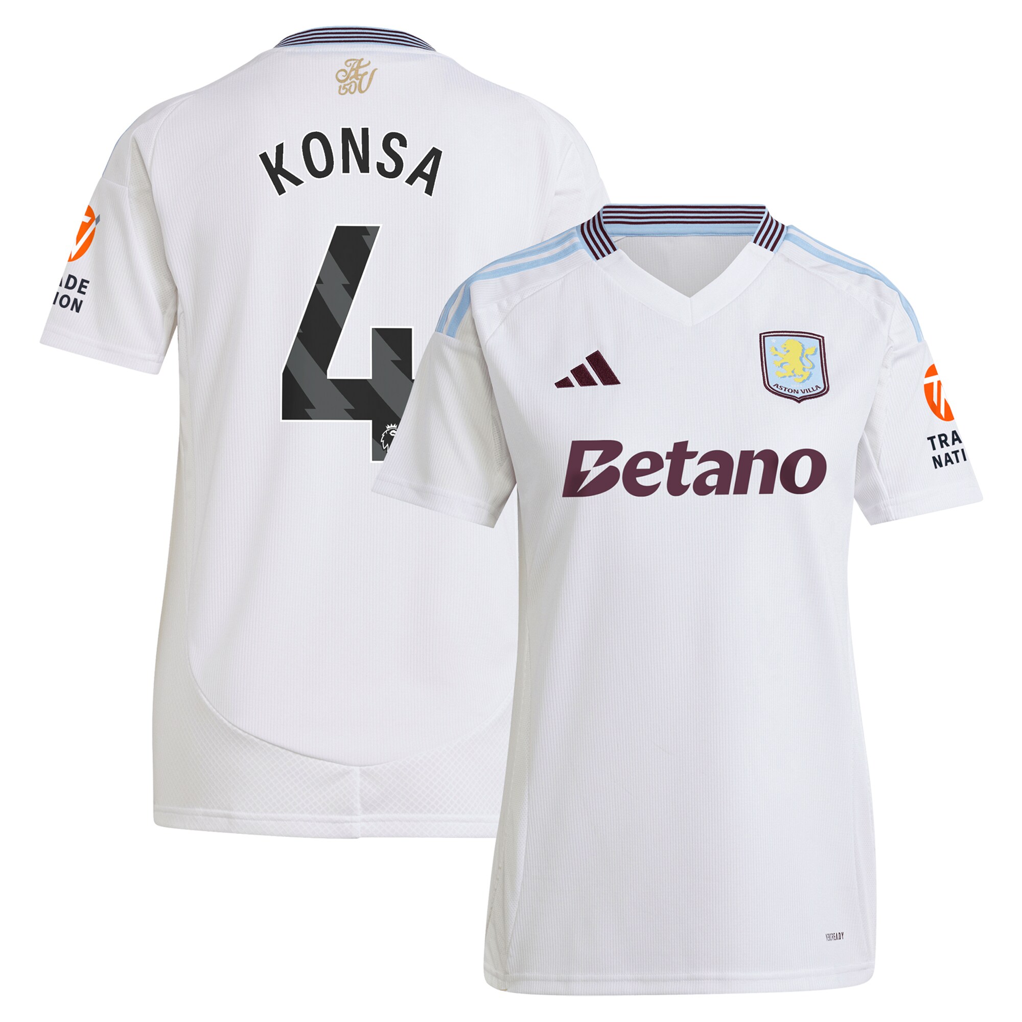 aston villa adidas away shirt 2024-25 – womens with konsa 4 printing Collection | Aston Villa Shirts and Official Gear