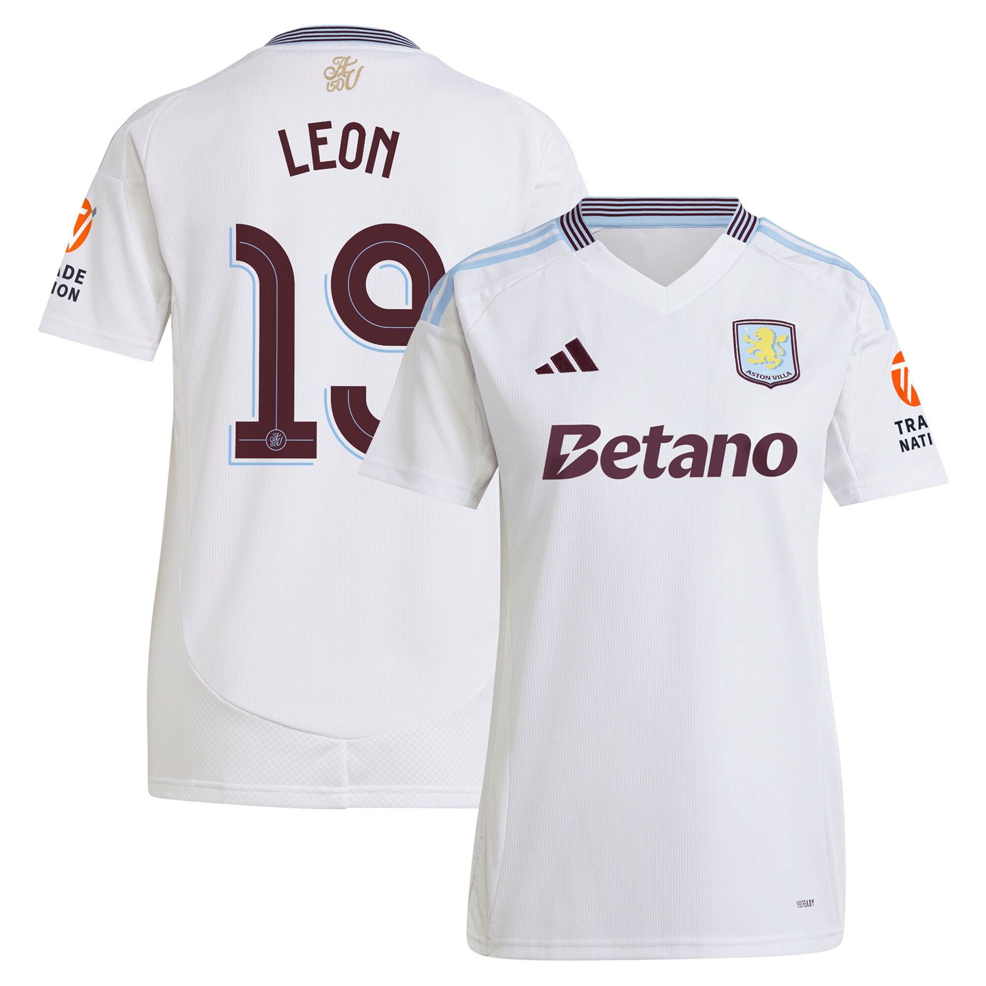 aston villa adidas away shirt 2024-25 – womens with leon 19 cup printing Collection | Aston Villa Shirts and Official Gear