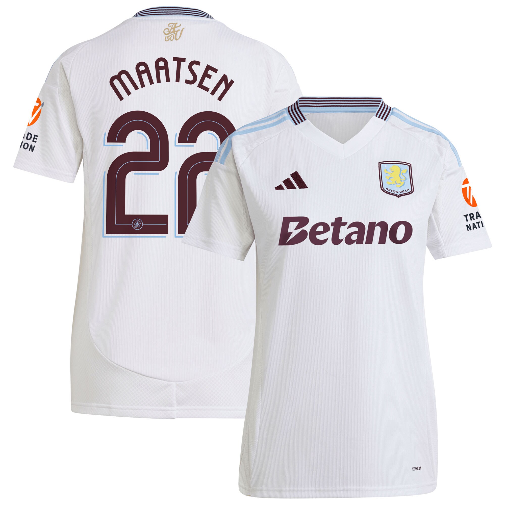 aston villa adidas away shirt 2024-25 – womens with maatsen 22 cup printing Collection | Aston Villa Shirts and Official Gear