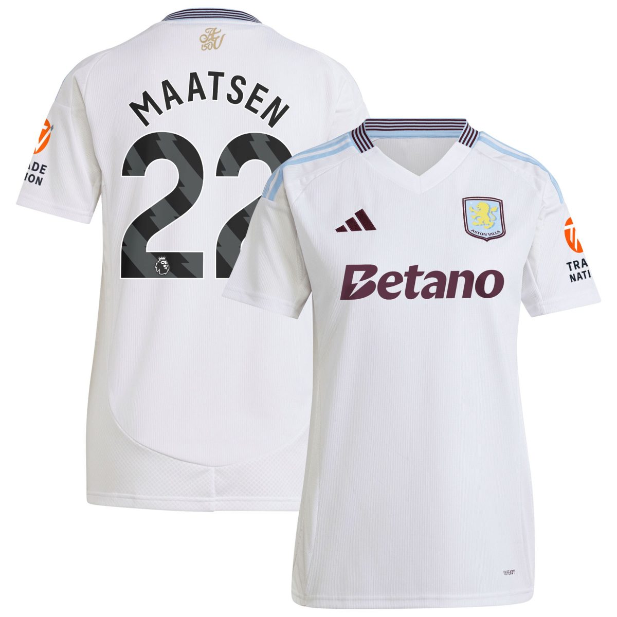 aston villa adidas away shirt 2024-25 – womens with maatsen 22 printing Collection | Aston Villa Shirts and Official Gear
