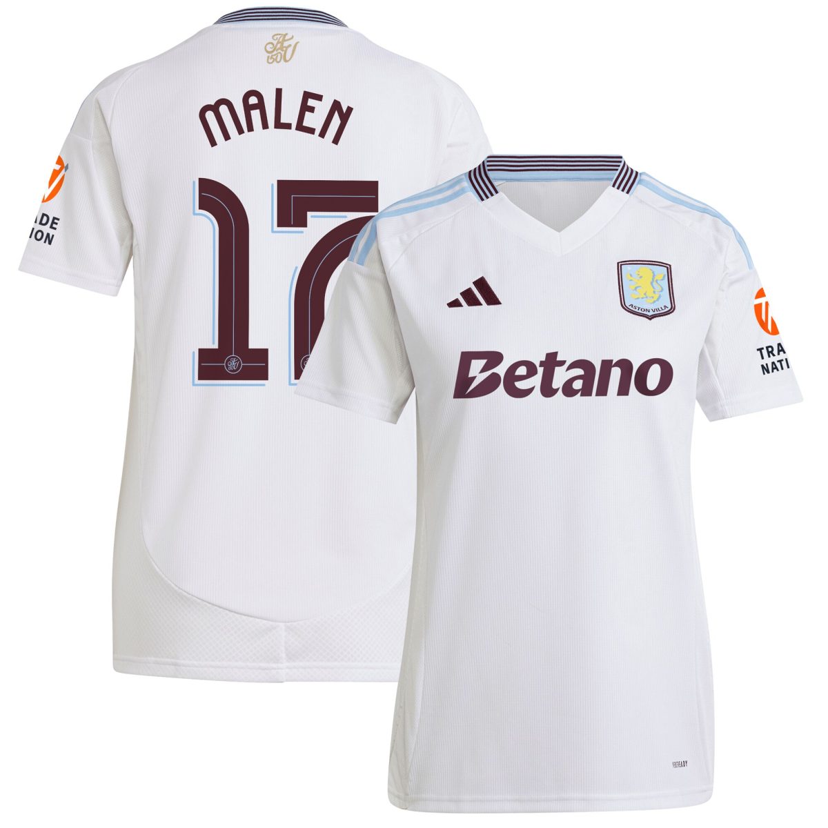aston villa adidas away shirt 2024-25 – womens with malen 17 cup printing Collection | Aston Villa Shirts and Official Gear