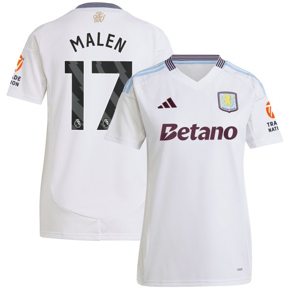 aston villa adidas away shirt 2024-25 – womens with malen 17 printing Collection | Aston Villa Shirts and Official Gear
