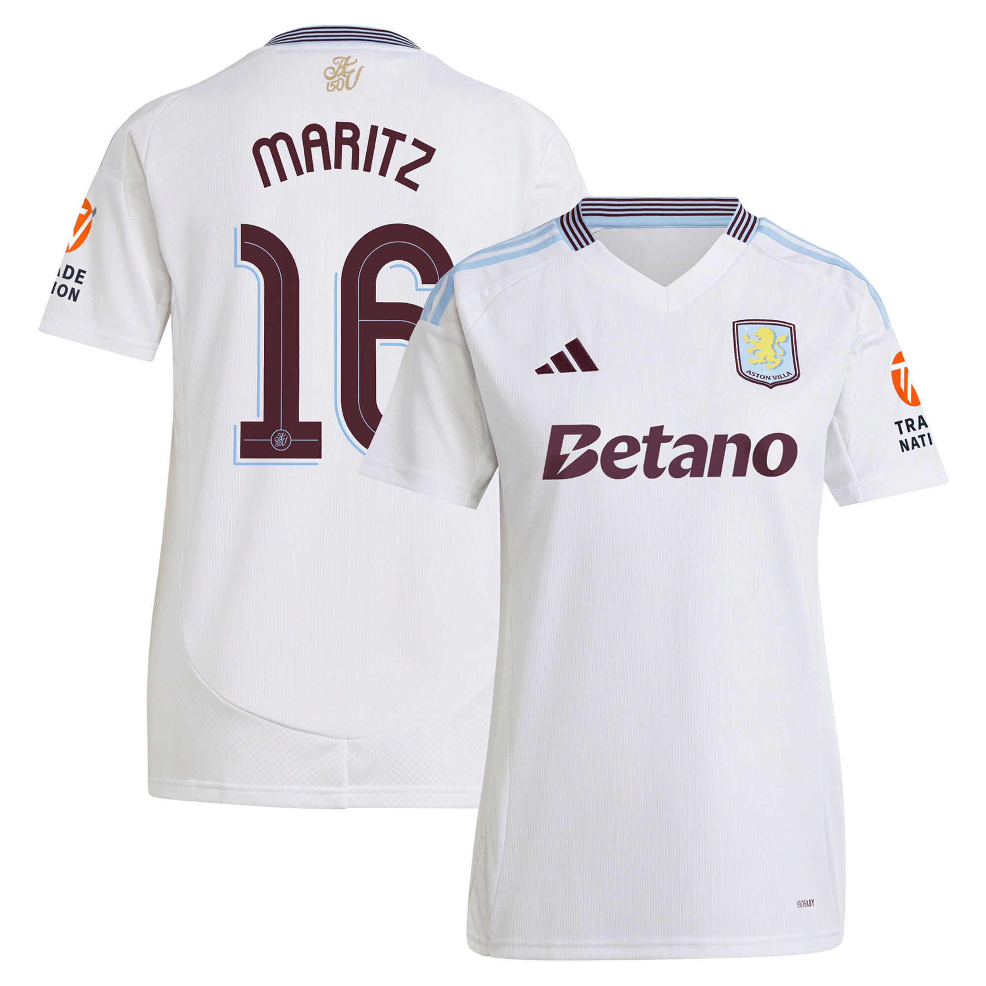 aston villa adidas away shirt 2024-25 – womens with maritz 16 cup printing Collection | Aston Villa Shirts and Official Gear