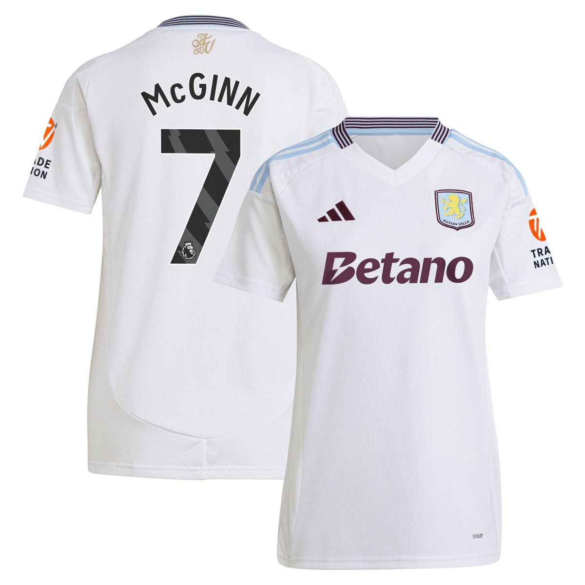 aston villa adidas away shirt 2024-25 – womens with mcginn 7 printing Collection | Aston Villa Shirts and Official Gear