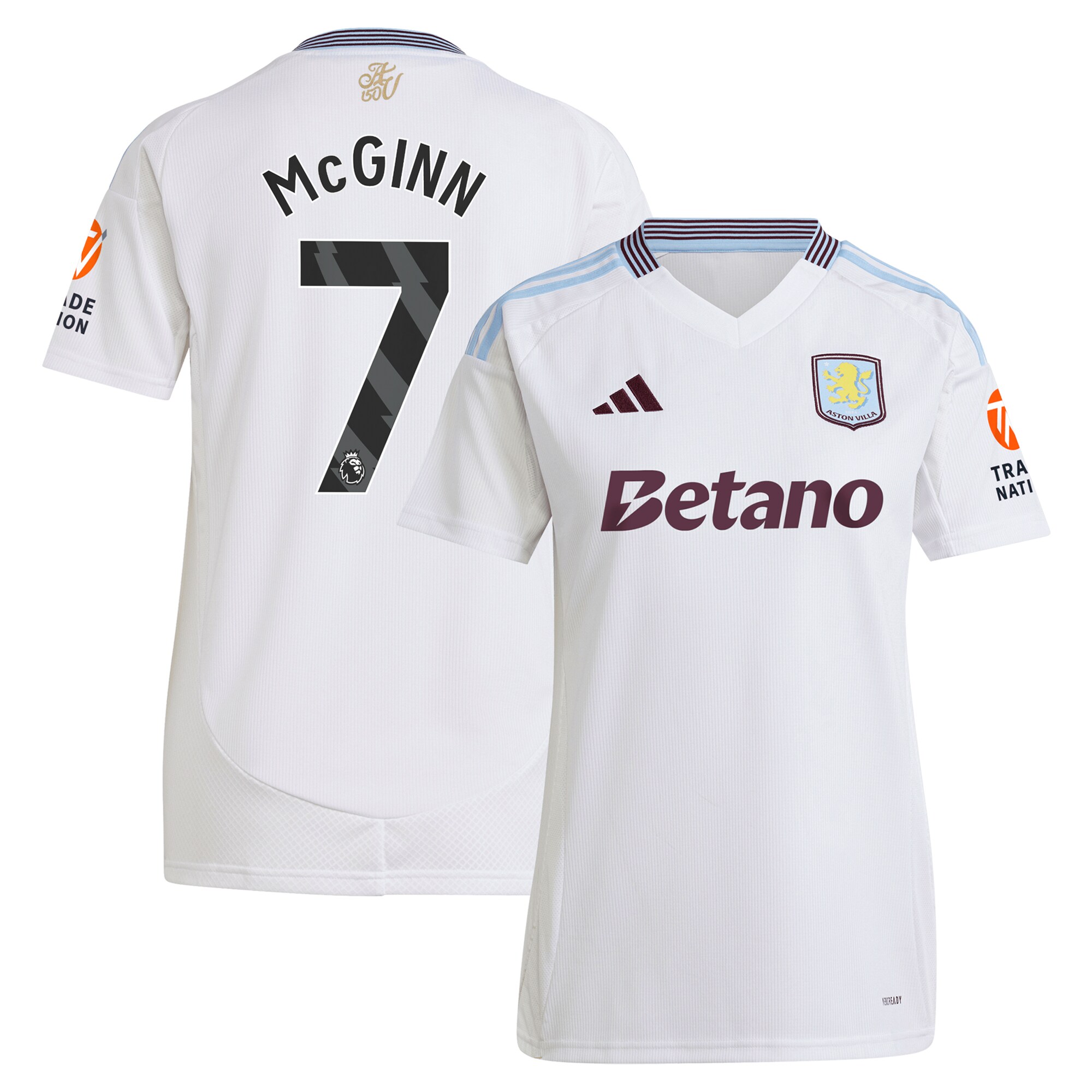 aston villa adidas away shirt 2024-25 – womens with mcginn 7 printing Collection | Aston Villa Shirts and Official Gear