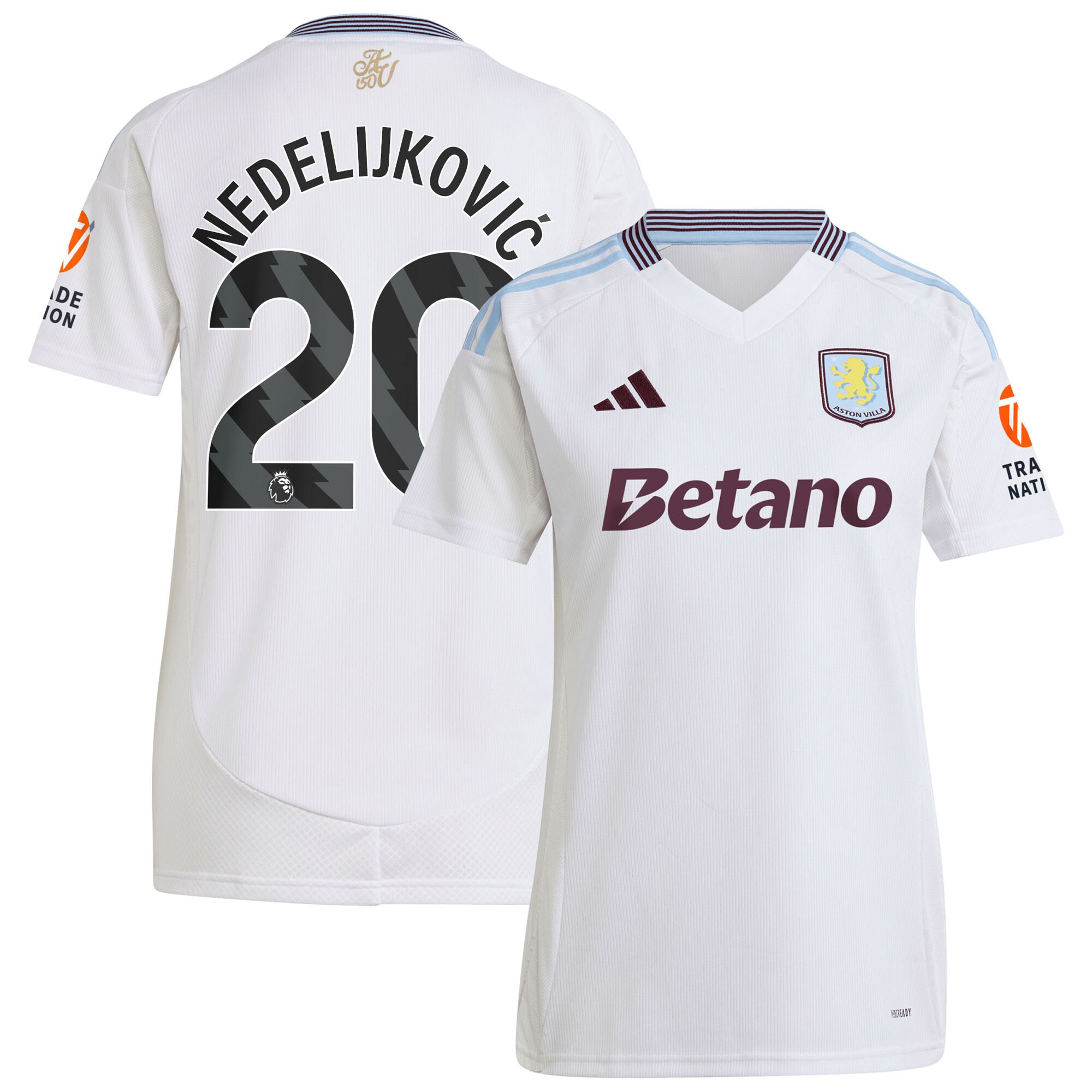 aston villa adidas away shirt 2024-25 – womens with nedeljković 20 printing Collection | Aston Villa Shirts and Official Gear