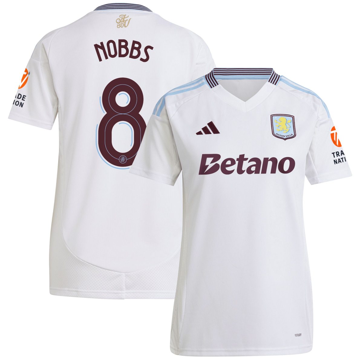 aston villa adidas away shirt 2024-25 – womens with nobbs 8 cup printing Collection | Aston Villa Shirts and Official Gear