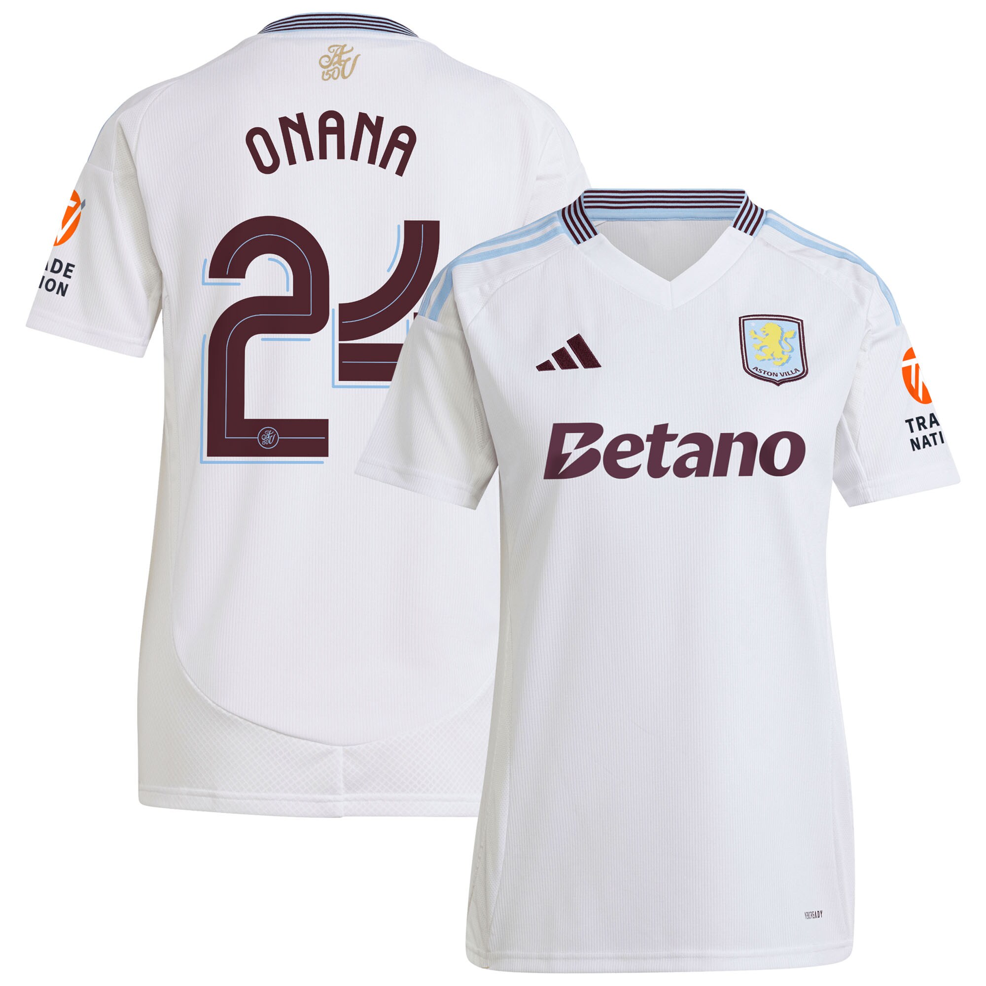 aston villa adidas away shirt 2024-25 – womens with onana 24 cup printing Collection | Aston Villa Shirts and Official Gear