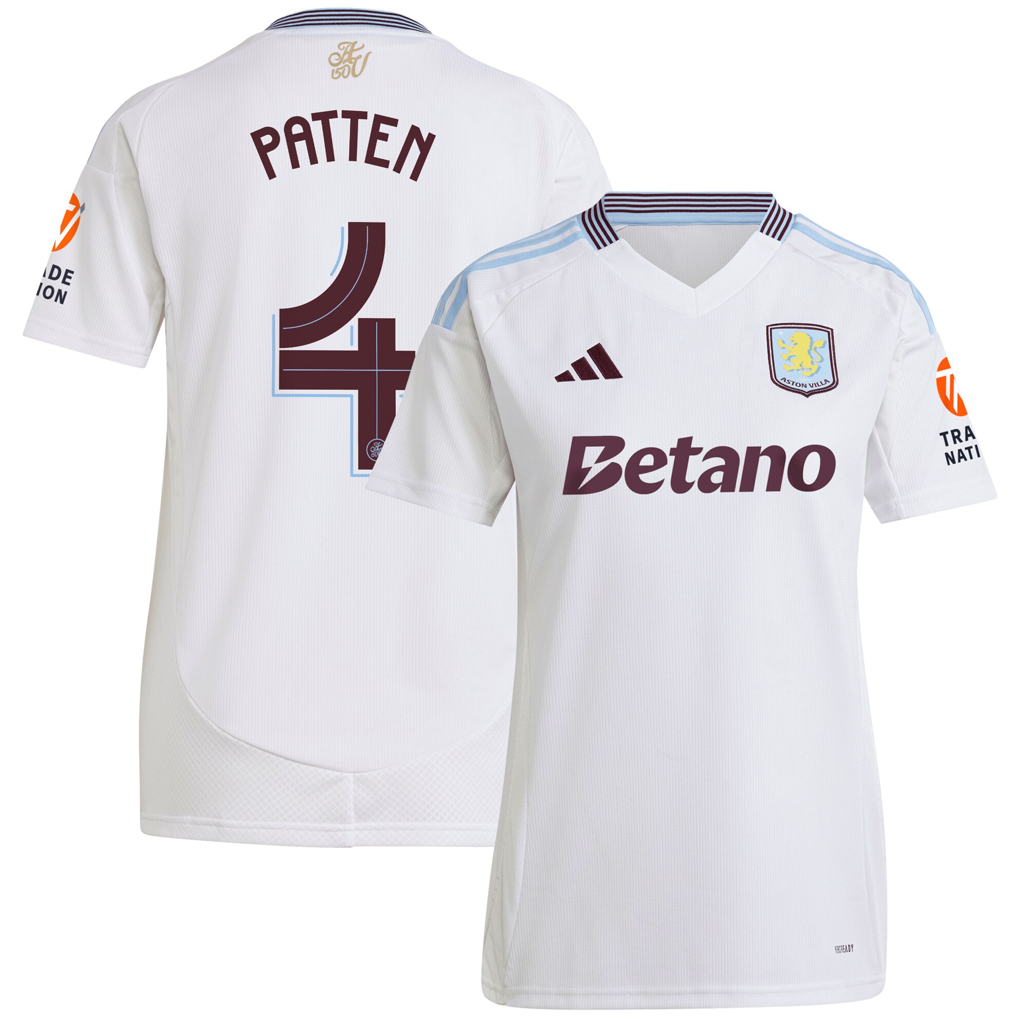 aston villa adidas away shirt 2024-25 – womens with patten 4 cup printing Collection | Aston Villa Shirts and Official Gear