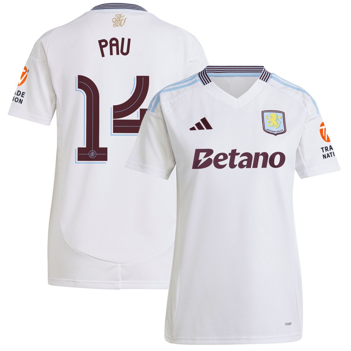 aston villa adidas away shirt 2024-25 – womens with pau 14 cup printing Collection | Aston Villa Shirts and Official Gear
