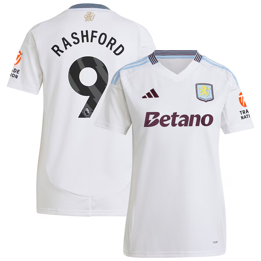 aston villa adidas away shirt 2024-25 – womens with rashford 9 printing Collection | Aston Villa Shirts and Official Gear
