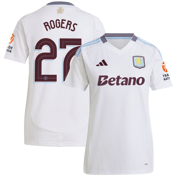 aston villa adidas away shirt 2024-25 – womens with rogers 27 cup printing Collection | Aston Villa Shirts and Official Gear