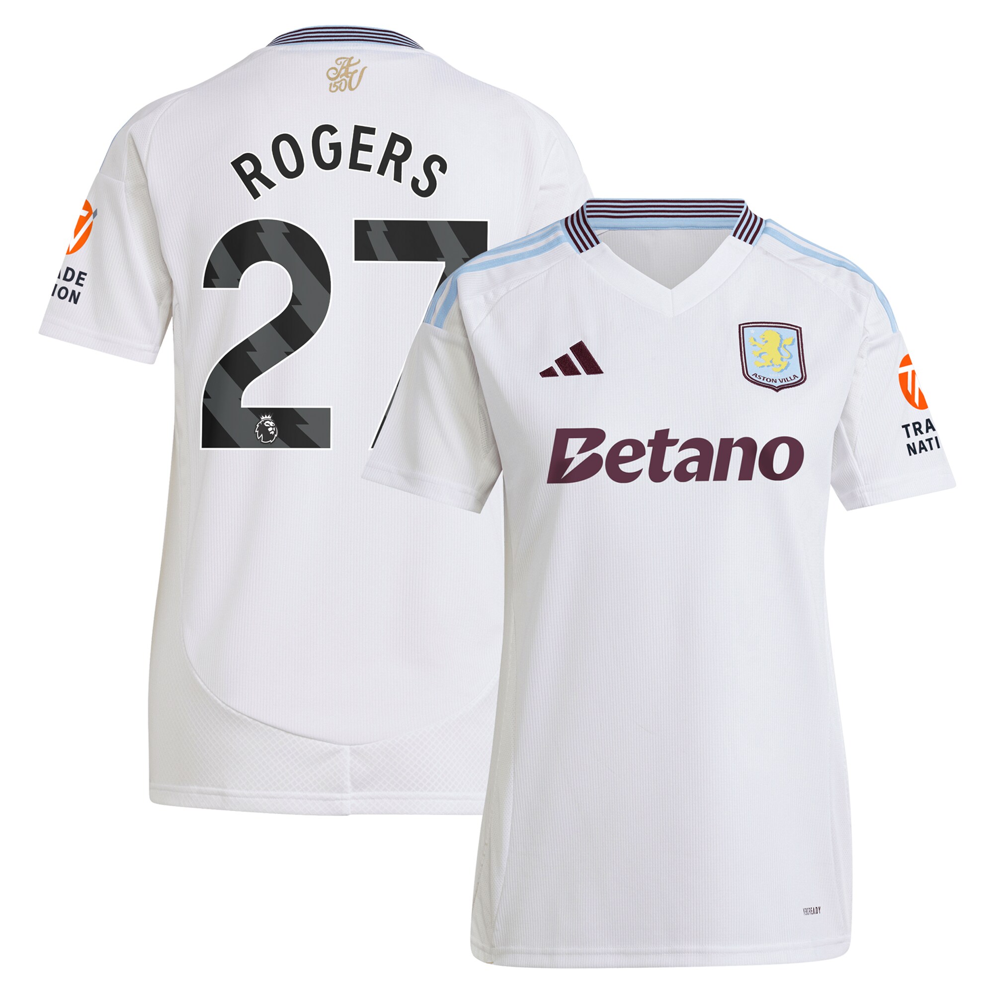 aston villa adidas away shirt 2024-25 – womens with rogers 27 printing Collection | Aston Villa Shirts and Official Gear