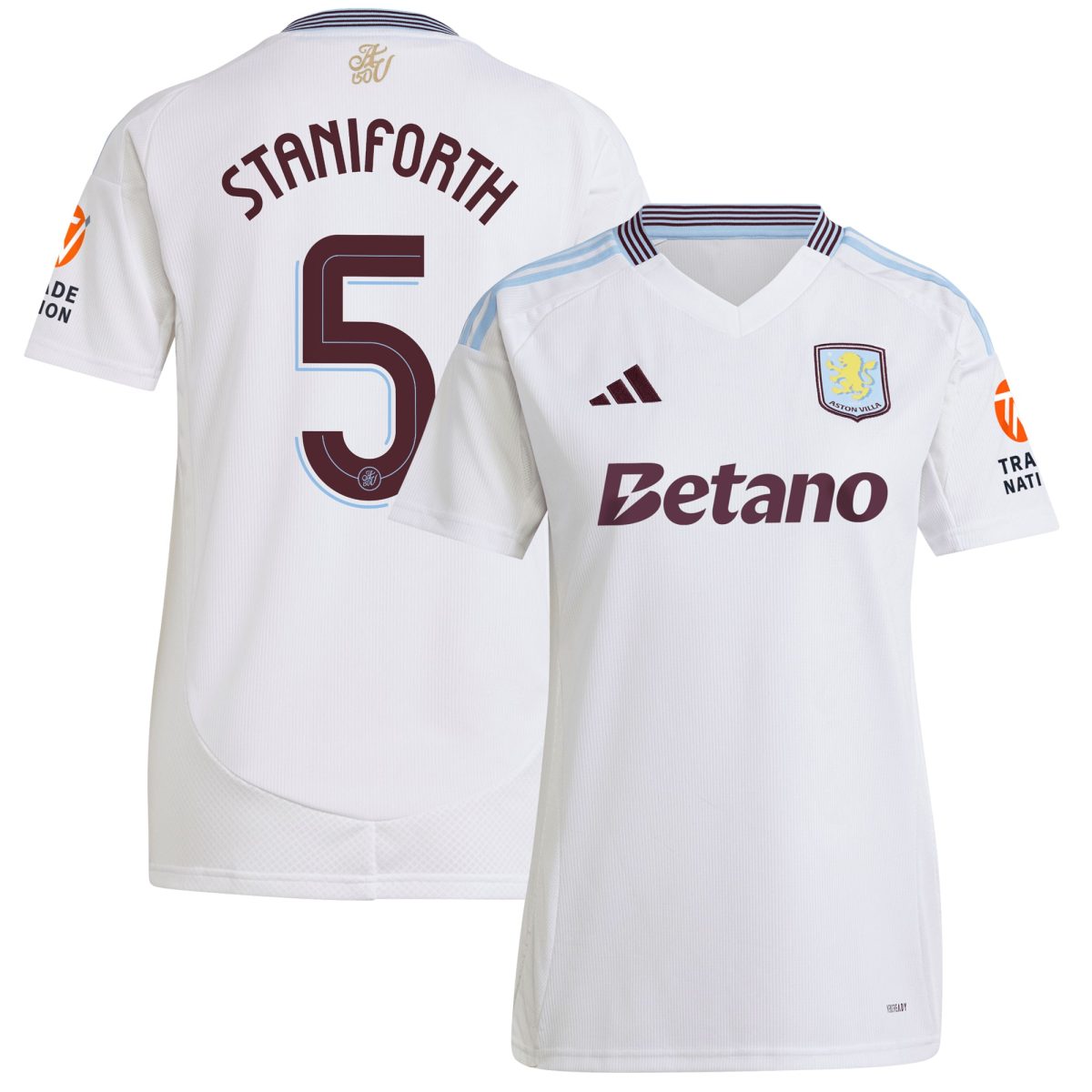 aston villa adidas away shirt 2024-25 – womens with staniforth 5 cup printing Collection | Aston Villa Shirts and Official Gear
