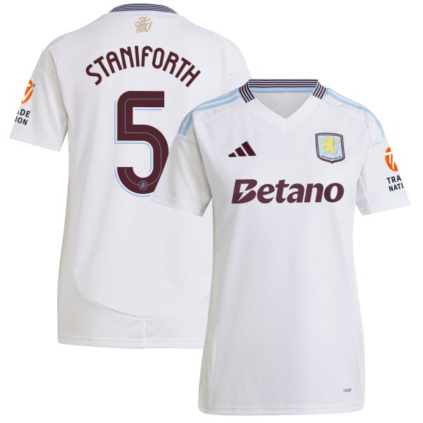 aston villa adidas away shirt 2024-25 – womens with staniforth 5 cup printing Collection | Aston Villa Shirts and Official Gear