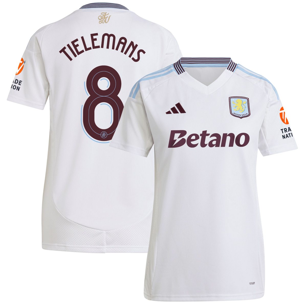 aston villa adidas away shirt 2024-25 – womens with tielemans 8 cup printing Collection | Aston Villa Shirts and Official Gear