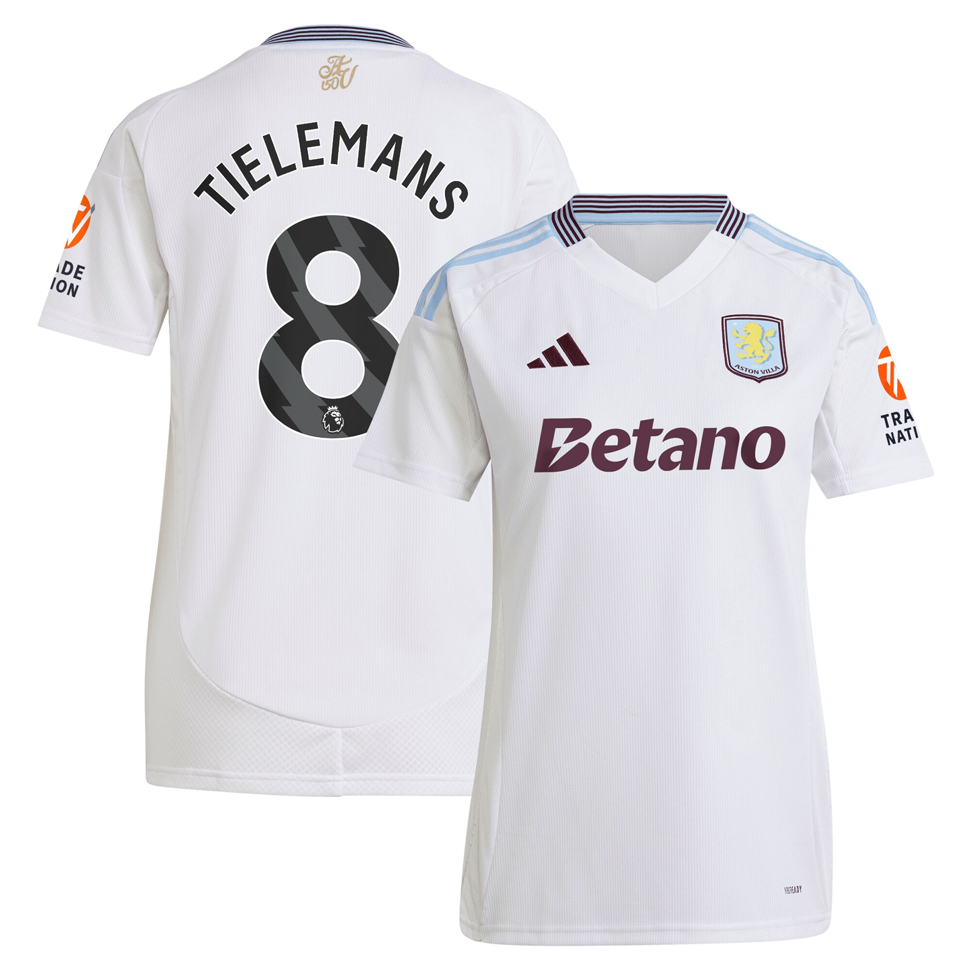 aston villa adidas away shirt 2024-25 – womens with tielemans 8 printing Collection | Aston Villa Shirts and Official Gear