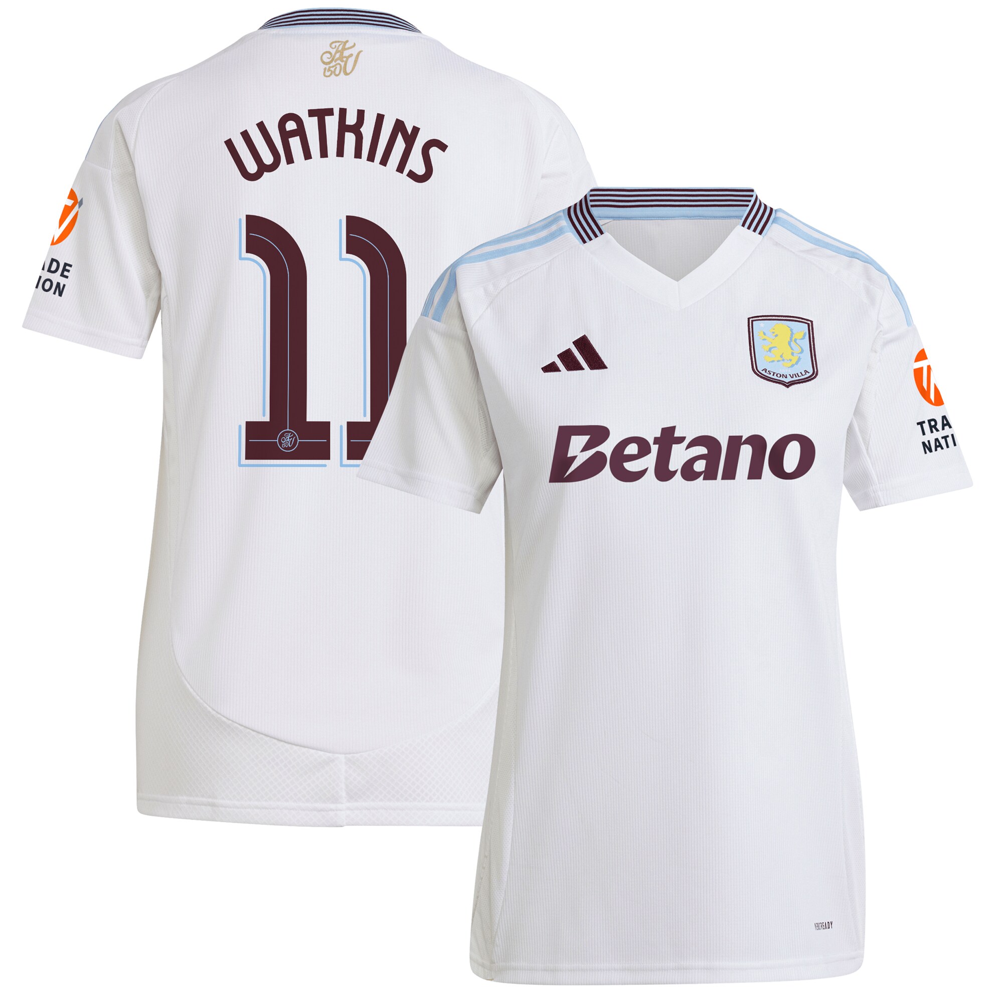 aston villa adidas away shirt 2024-25 – womens with watkins 11 cup printing Collection | Aston Villa Shirts and Official Gear