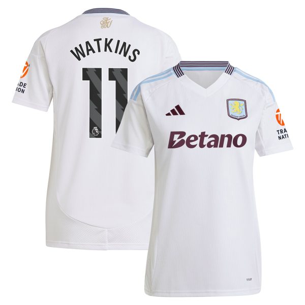 aston villa adidas away shirt 2024-25 – womens with watkins 11 printing Collection | Aston Villa Shirts and Official Gear