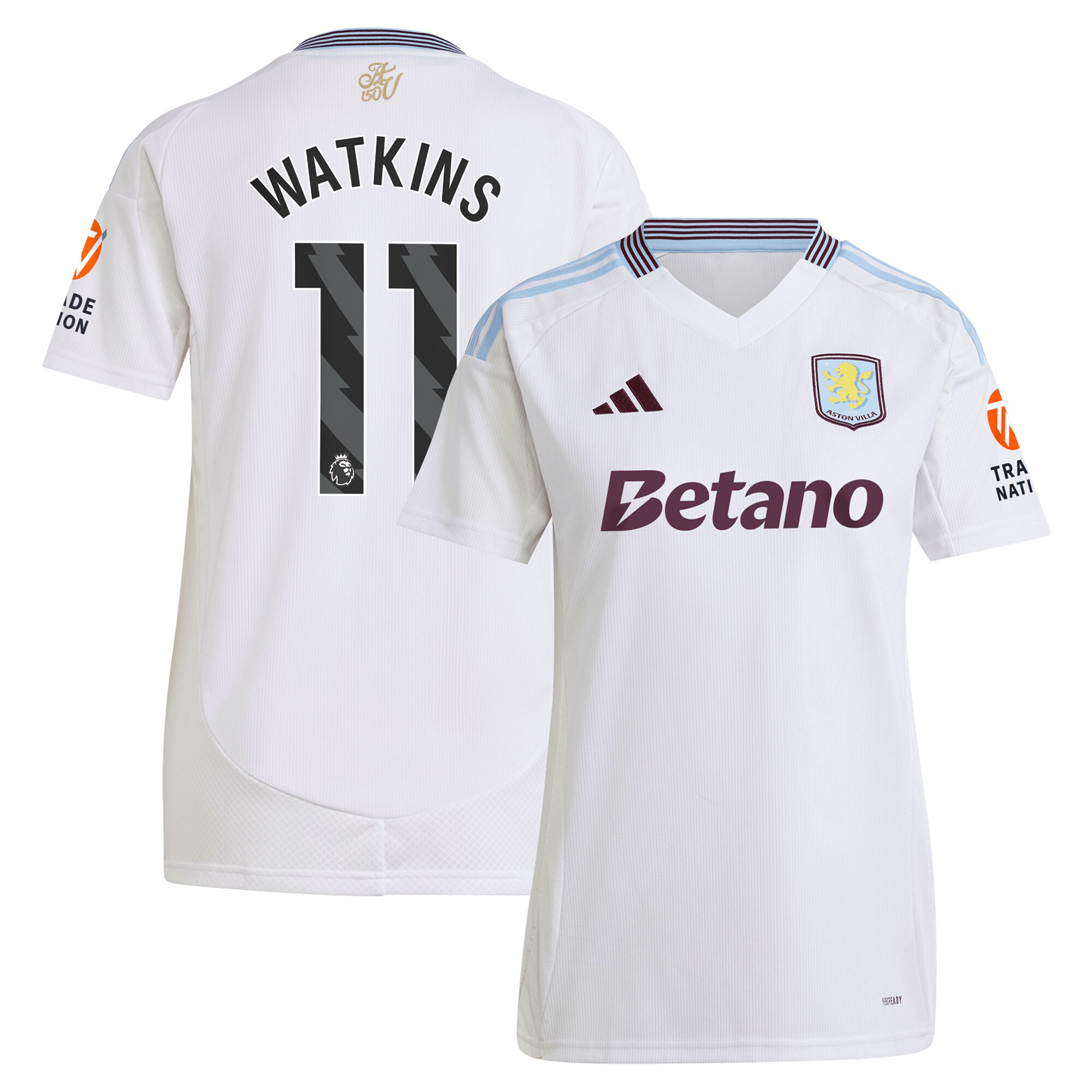 aston villa adidas away shirt 2024-25 – womens with watkins 11 printing Collection | Aston Villa Shirts and Official Gear