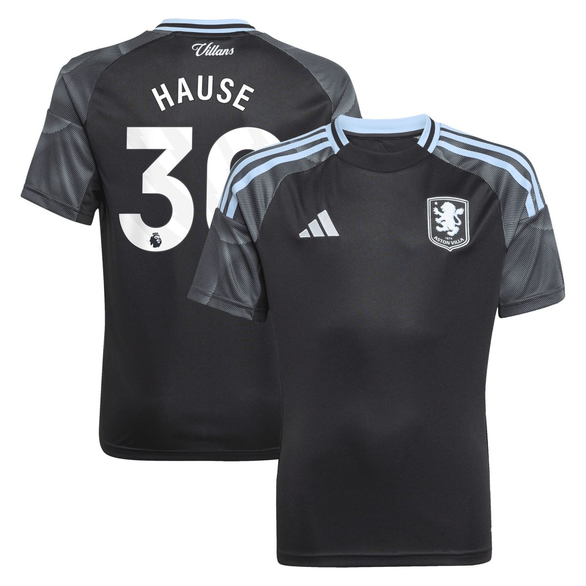 aston villa adidas away shirt 2025-26 – kids with hause 30 printing Collection | Aston Villa Shirts and Official Gear