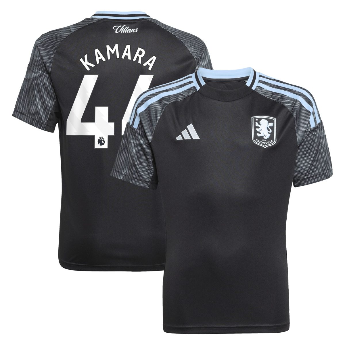 aston villa adidas away shirt 2025-26 – kids with kamara 44 printing Collection | Aston Villa Shirts and Official Gear