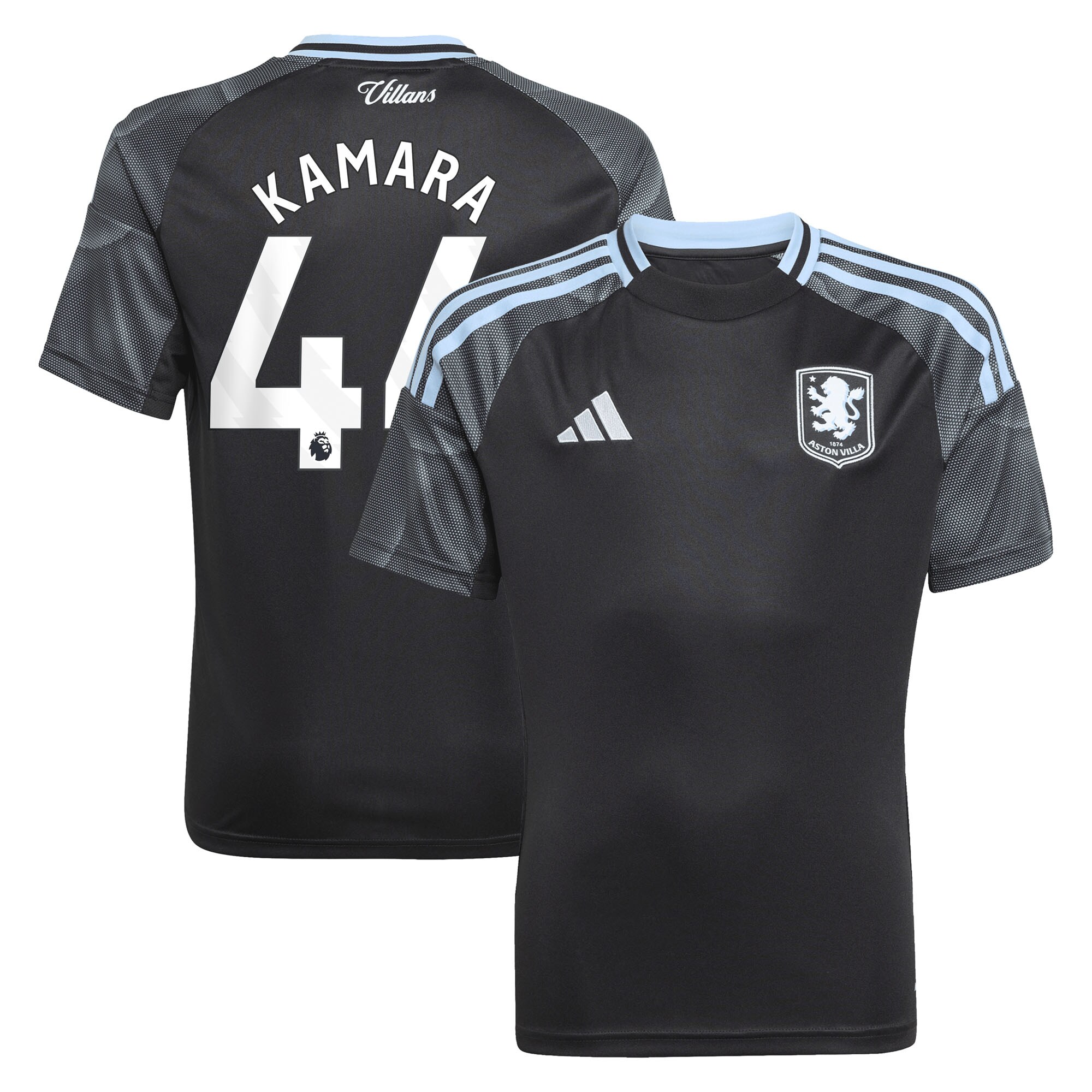 aston villa adidas away shirt 2025-26 – kids with kamara 44 printing Collection | Aston Villa Shirts and Official Gear