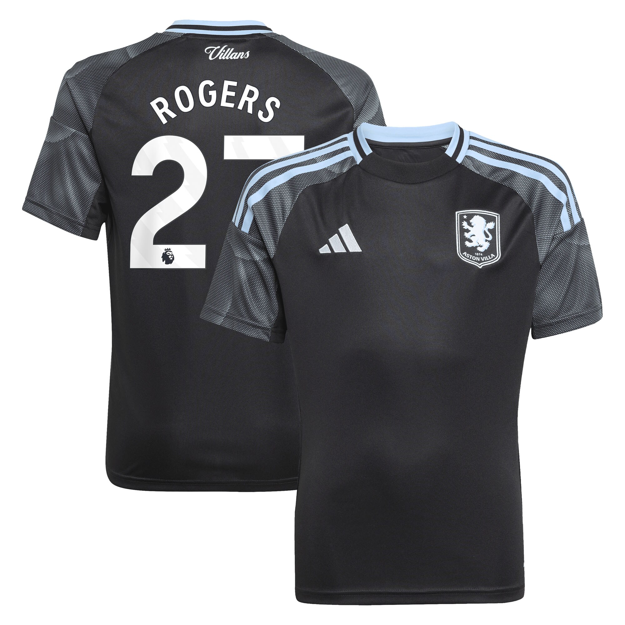 aston villa adidas away shirt 2025-26 – kids with rogers 27 printing Collection | Aston Villa Shirts and Official Gear
