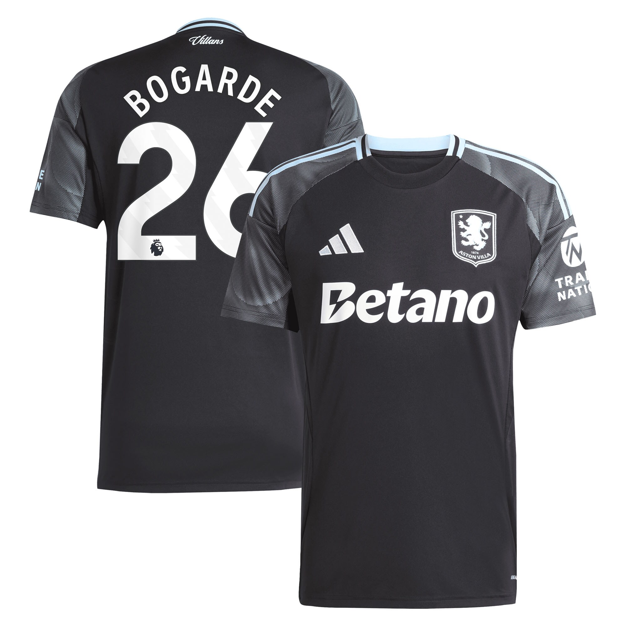 aston villa adidas away shirt 2025-26 with bogarde 26 printing Collection | Aston Villa Shirts and Official Gear