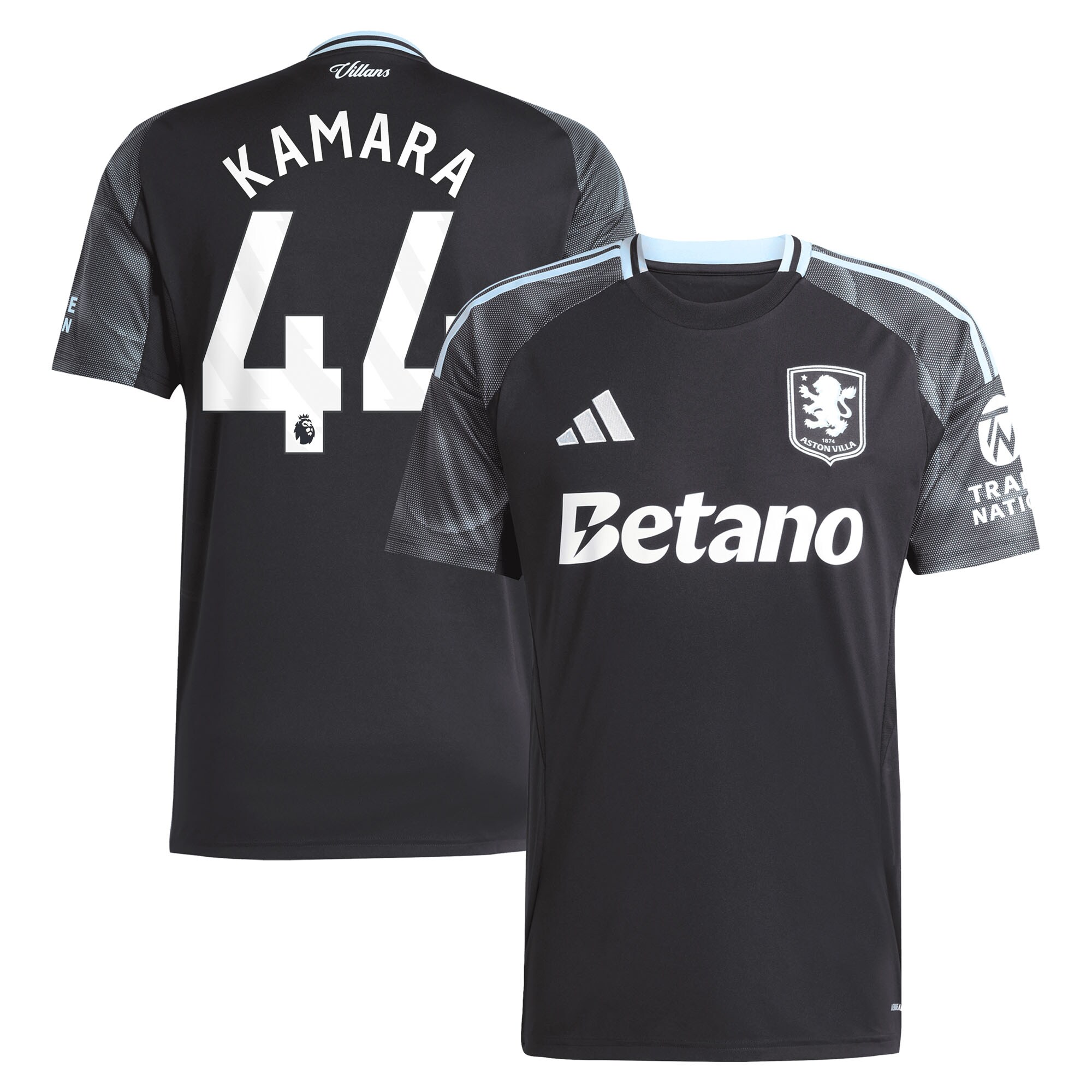 aston villa adidas away shirt 2025-26 with kamara 44 printing Collection | Aston Villa Shirts and Official Gear