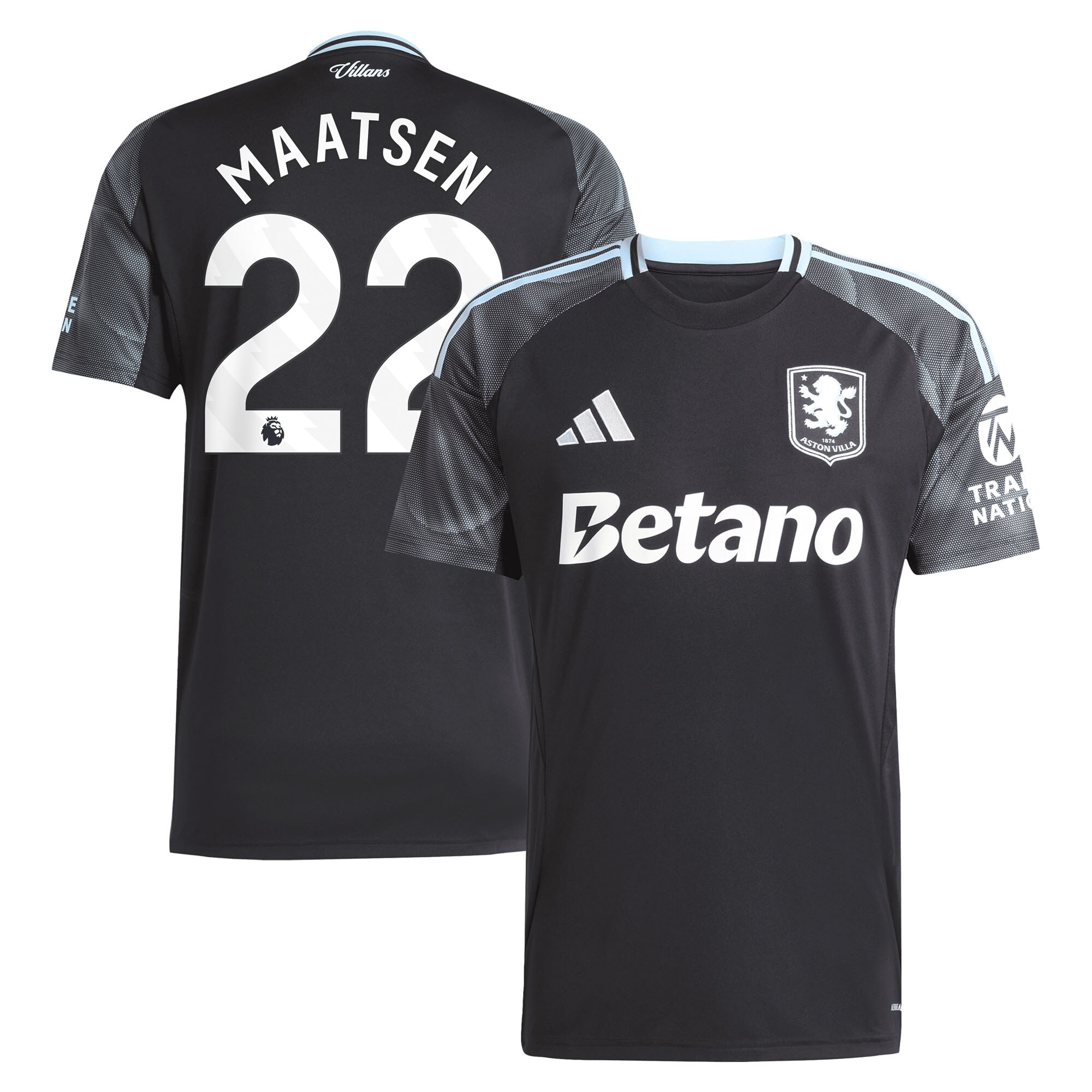 aston villa adidas away shirt 2025-26 with maatsen 22 printing Collection | Aston Villa Shirts and Official Gear