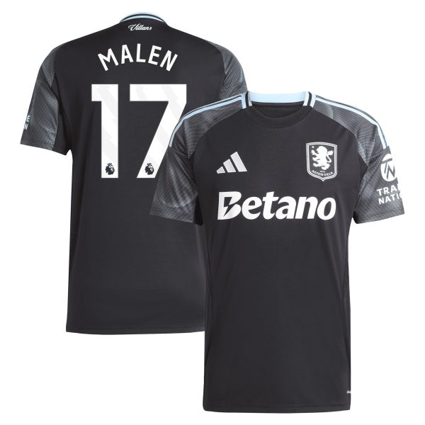 aston villa adidas away shirt 2025-26 with malen 17 printing Collection | Aston Villa Shirts and Official Gear