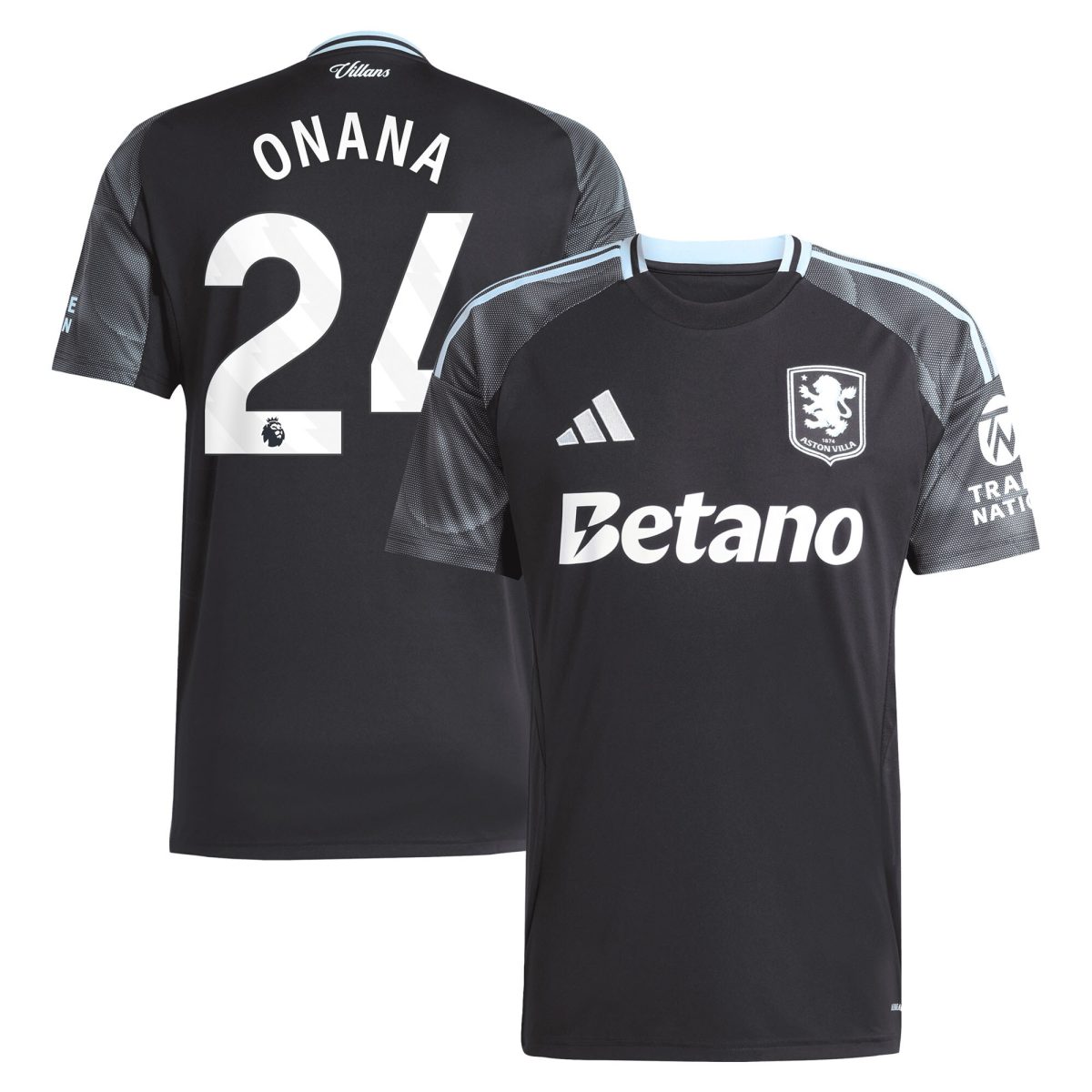 aston villa adidas away shirt 2025-26 with onana 24 printing Collection | Aston Villa Shirts and Official Gear
