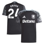aston villa adidas away shirt 2025-26 with onana 24 printing Collection | Aston Villa Shirts and Official Gear