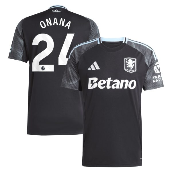aston villa adidas away shirt 2025-26 with onana 24 printing Collection | Aston Villa Shirts and Official Gear