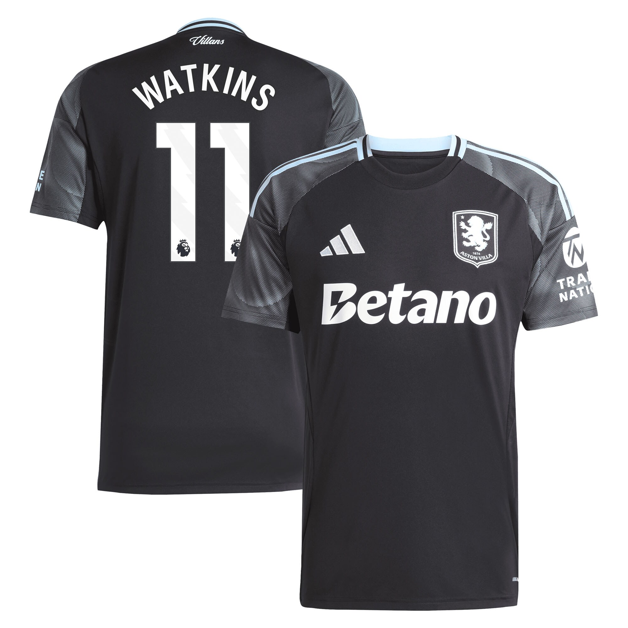 aston villa adidas away shirt 2025-26 with watkins 11 printing Collection | Aston Villa Shirts and Official Gear