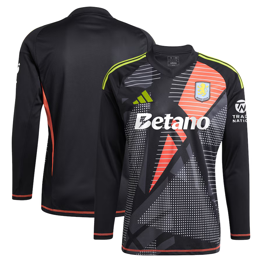 aston villa adidas goalkeeper shirt 2024-25 – long sleeve – 201964001 with custom printing Collection | Aston Villa Shirts and Official Gear