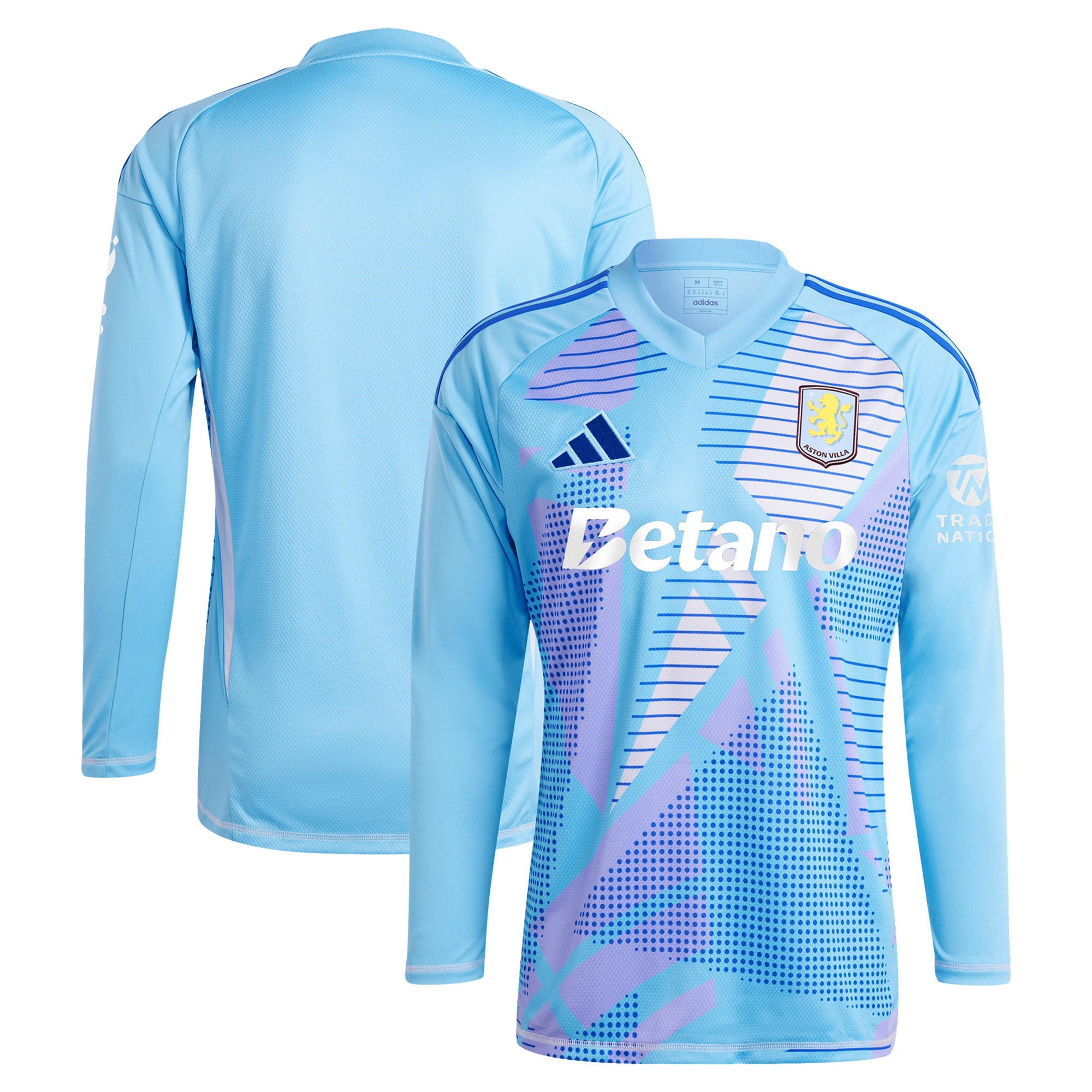 aston villa adidas goalkeeper shirt 2024-25 – long sleeve – 201964005 with custom printing Collection | Aston Villa Shirts and Official Gear
