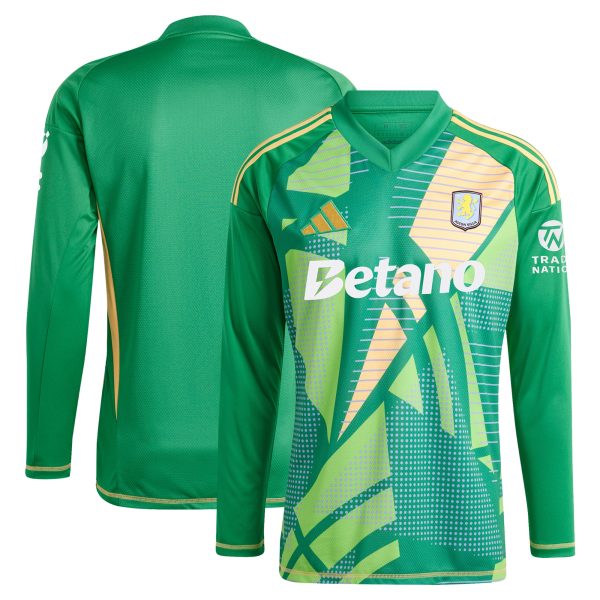 aston villa adidas goalkeeper shirt 2024-25 – long sleeve – 201964009 with custom printing Collection | Aston Villa Shirts and Official Gear