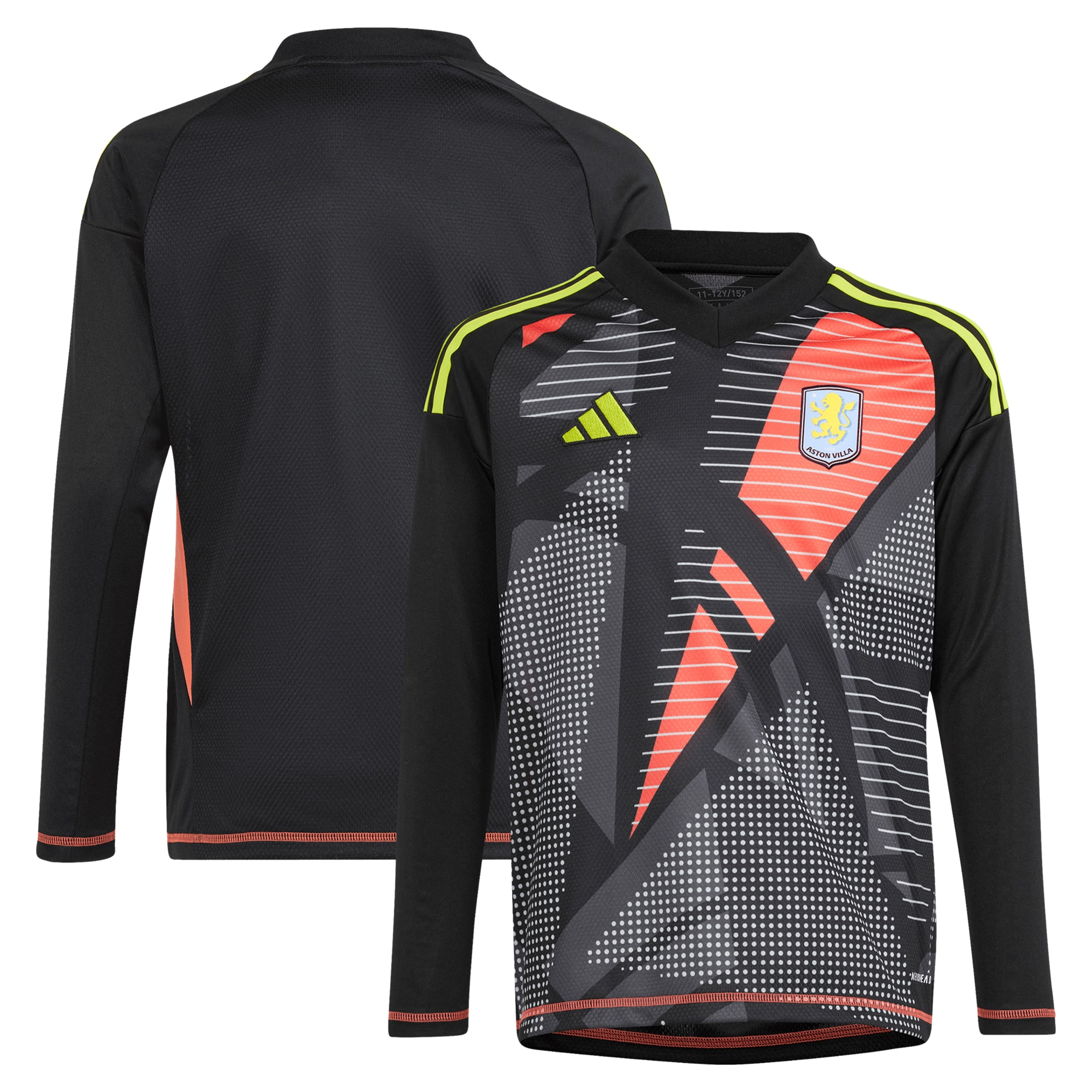 aston villa adidas goalkeeper shirt 2024-25 – long sleeve – kids – 201964003 with custom printing Collection | Aston Villa Shirts and Official Gear