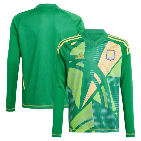 aston villa adidas goalkeeper shirt 2024-25 – long sleeve – kids – 201964011 Collection | Aston Villa Shirts and Official Gear