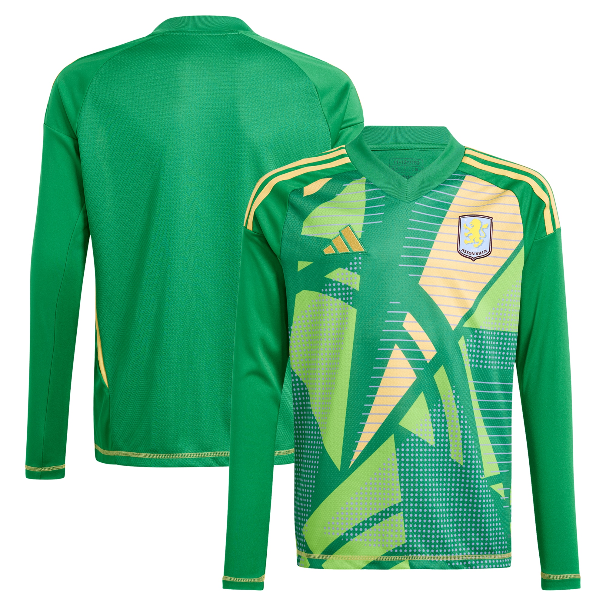 aston villa adidas goalkeeper shirt 2024-25 – long sleeve – kids – 201964011 with custom printing Collection | Aston Villa Shirts and Official Gear