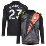 aston villa adidas goalkeeper shirt 2024-25 – long sleeve – kids with martinez 23 printing – 202029325 Collection | Aston Villa Shirts and Official Gear