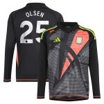 aston villa adidas goalkeeper shirt 2024-25 – long sleeve – kids with olsen 25 printing – 202029322 Collection | Aston Villa Shirts and Official Gear