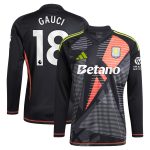 aston villa adidas goalkeeper shirt 2024-25 – long sleeve with gauci 18 printing – 202028940 Collection | Aston Villa Shirts and Official Gear