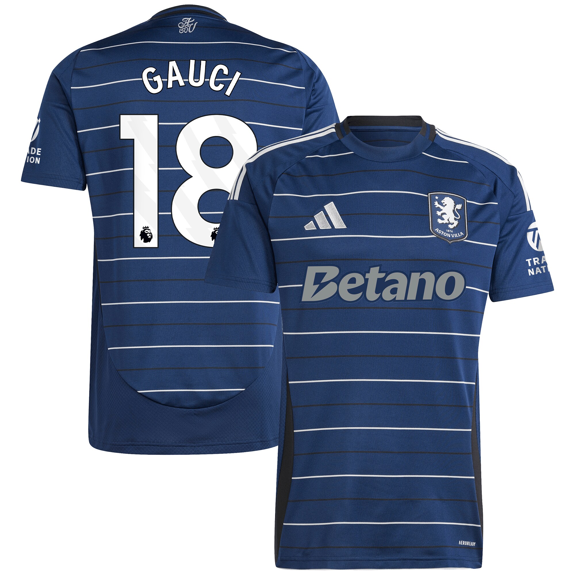 aston villa adidas goalkeeper shirt 2024-25 – long sleeve with gauci 18 printing – 202030972 Collection | Aston Villa Shirts and Official Gear