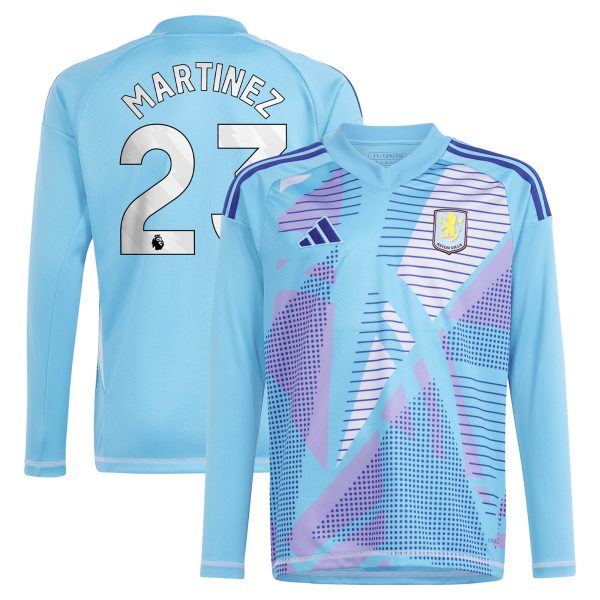 aston villa adidas goalkeeper shirt 2024-25 – long sleeve with martinez 23 printing – 202030980 Collection | Aston Villa Shirts and Official Gear
