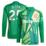 aston villa adidas goalkeeper shirt 2024-25 – long sleeve with olsen 25 printing Collection | Aston Villa Shirts and Official Gear